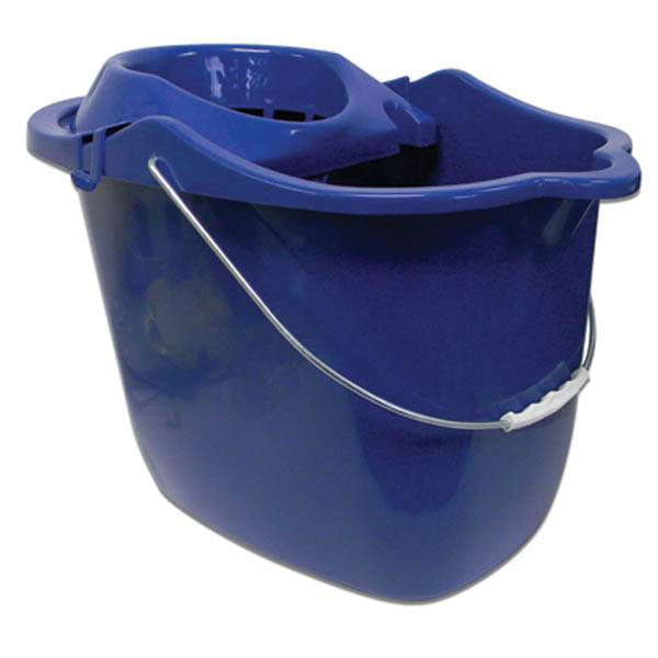 Water Pail w/ Mop Wringer and Wheels